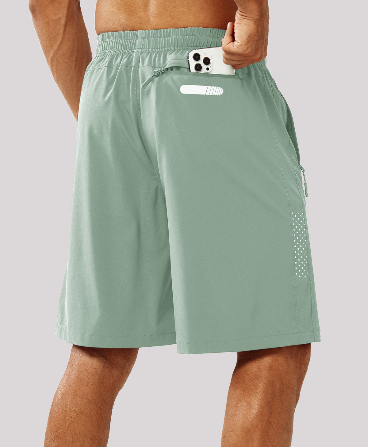 
Men's Hiking 9 Inch Inseam Athletic Shorts Quick Dry Fit Gym Workout — Lodenfrost