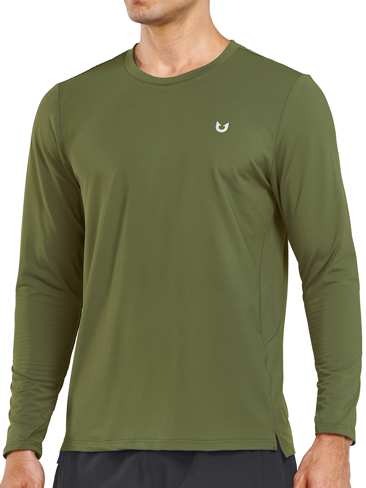 Men's Workout Thermal T-Shirts Fleece Long Sleeve Crewneck for Running