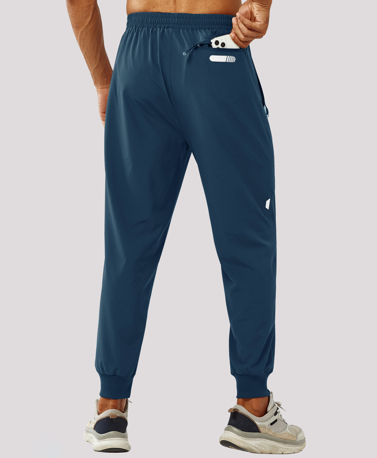 
Men's Lightweight Athletic Joggers Gym Workout Sport Pants for Running — Sea Blue