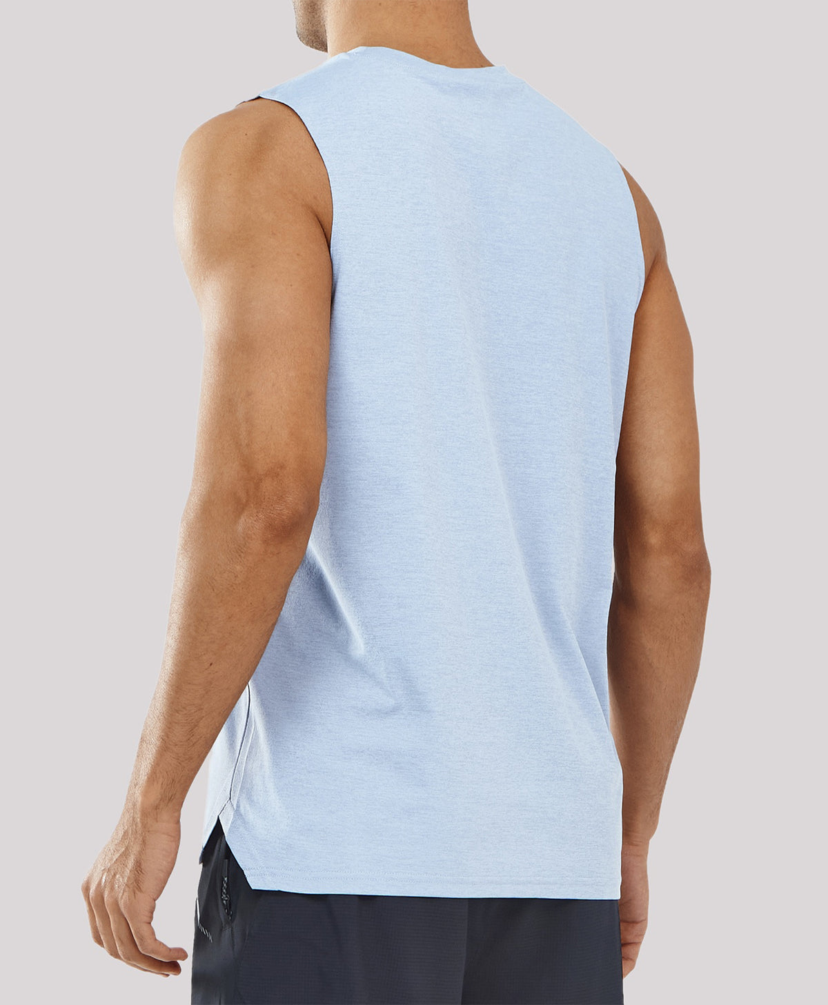 
Men's Muscle Workout Tank Top Performance Quick Dry Sleeveless Shirts — Cloud