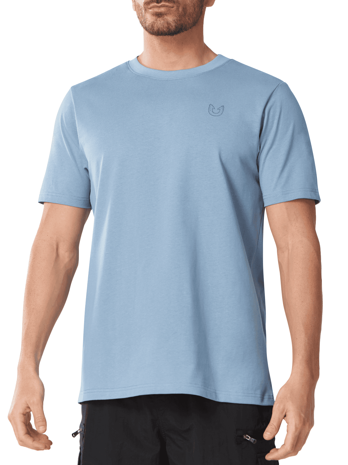 Blue Stone Men's 100% Cotton Graphic T-Shirt - Front View Relaxed Fit
