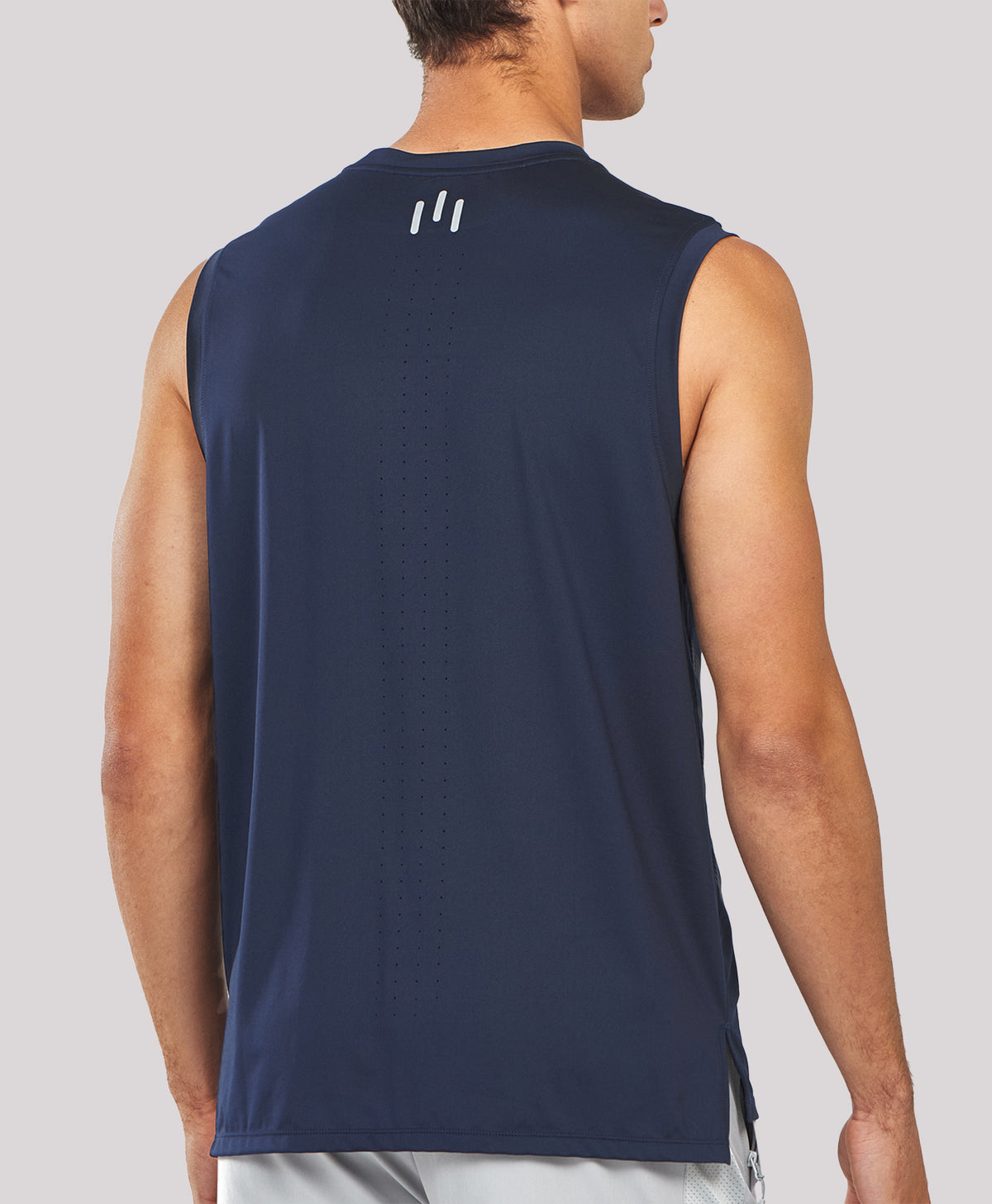 
Men's Lightweight Muscle Workout Tank Tops — Navy