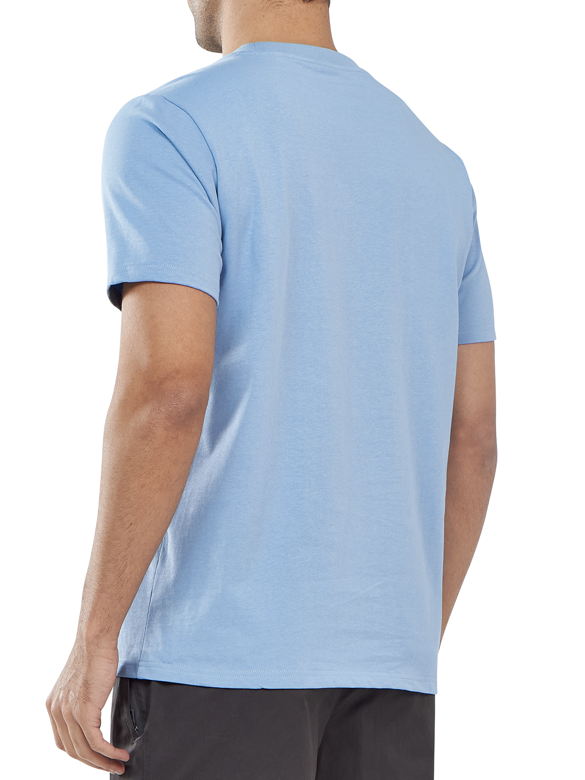 Men's Cotton Crewneck Tee Shirts with Pocket Short Sleeve for Outdoor