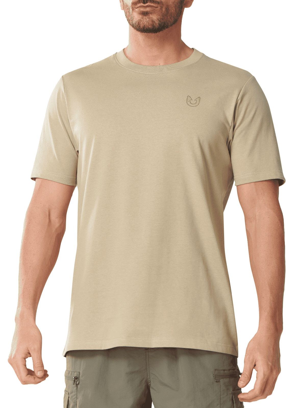Dersert Men's 100% Cotton Graphic T-Shirt - Front View Relaxed Fit