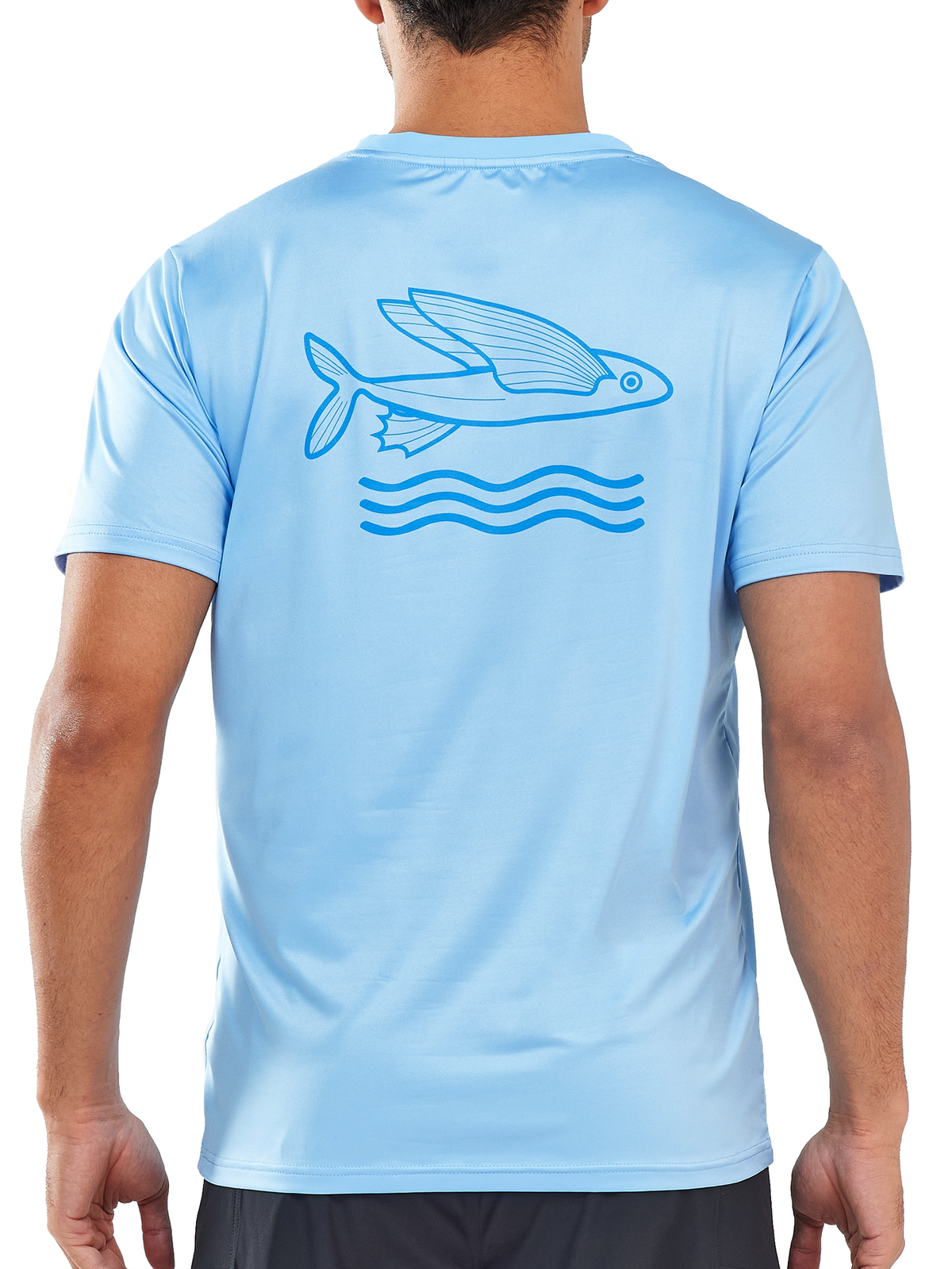 
Men's Short Sleeve Fishing T-Shirts UV Sun Protection Dry fit Swim Gym