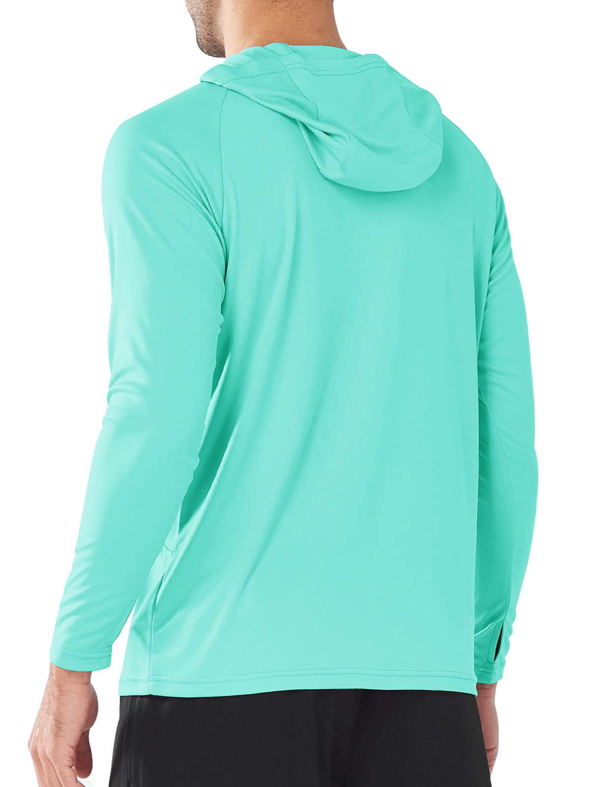 Men's Fishing Sun Hoodie T Shirt Lightweight Long Sleeve for Workout