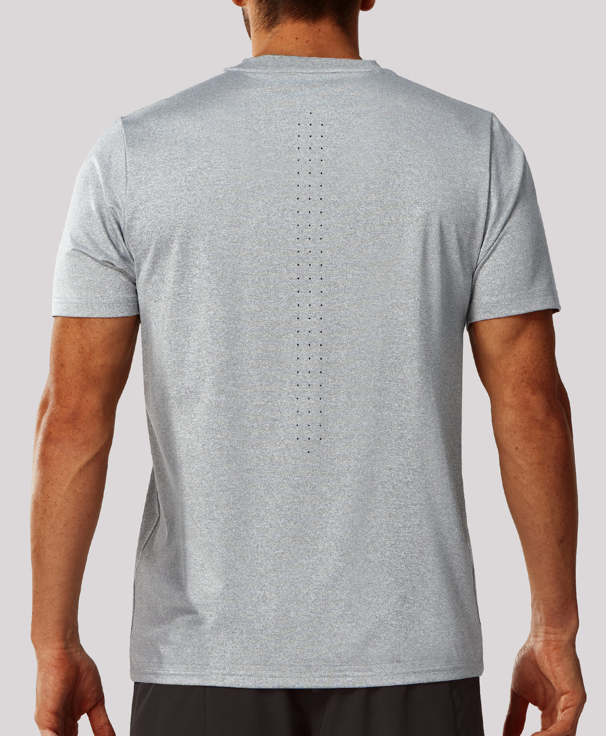 
Men's Performance Workout Short Sleeve T-Shirts — Light Heather