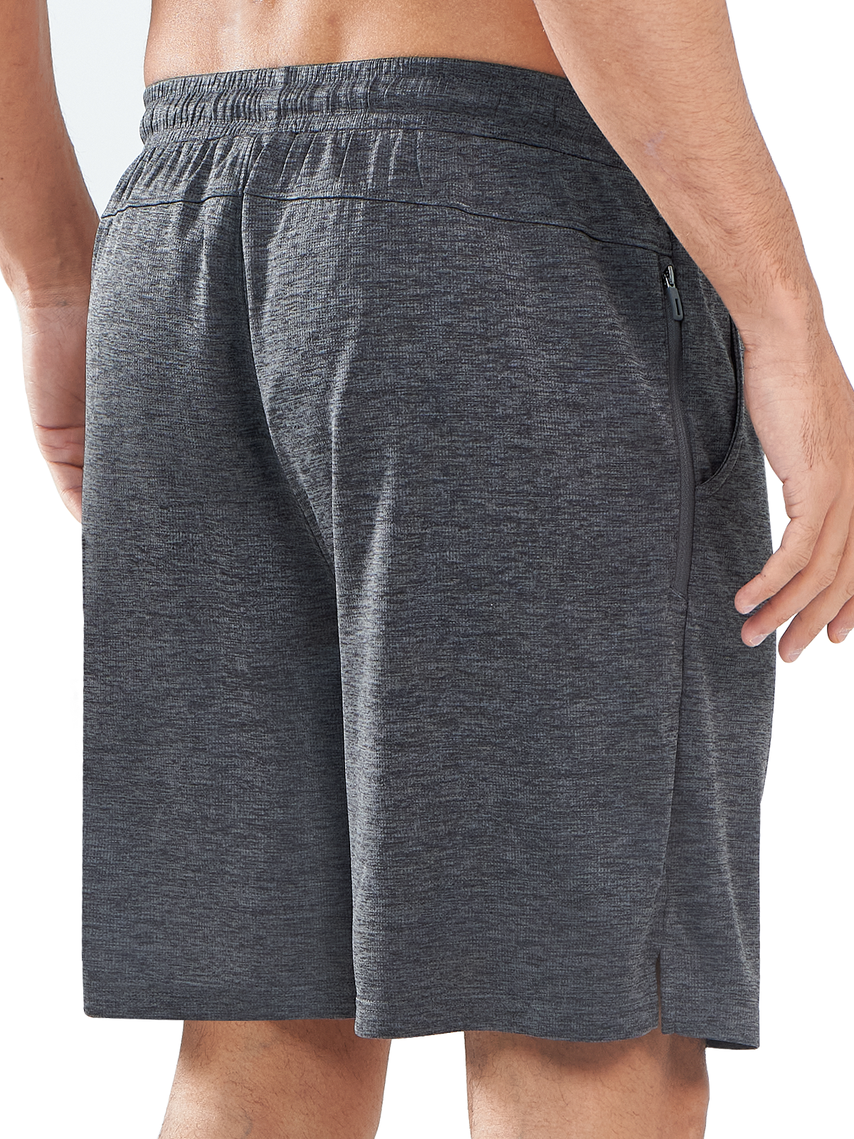 
Northyard Men's Grey Heather Gym Workout 7 inch Mesh Shorts Quick Dry for Tennis Pickball Run Back