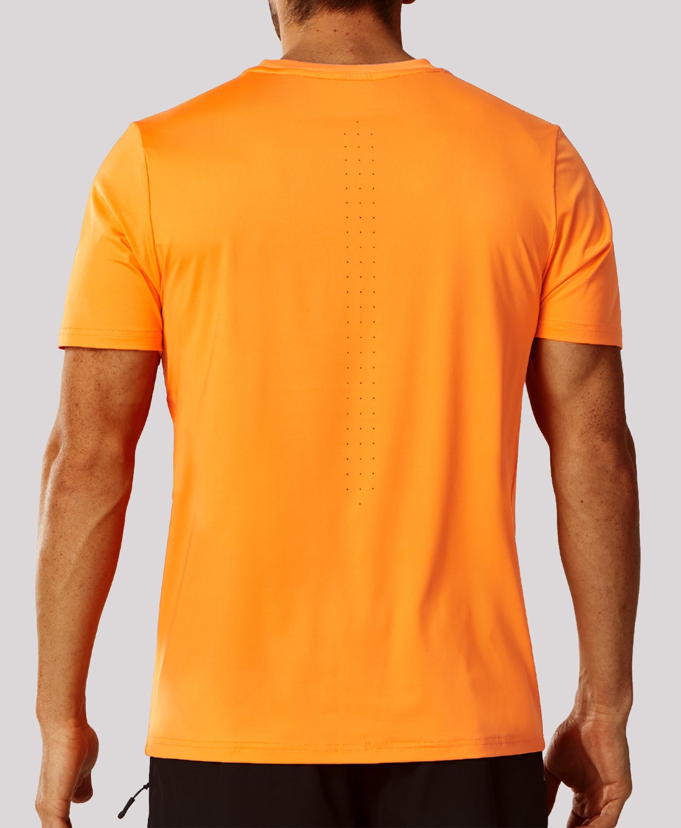 Northyard Men's Performance Workout Short Sleeve T-Shirts - Quick Dry Running Shirt Cut Breathability & Reflective Safety #color_Orange