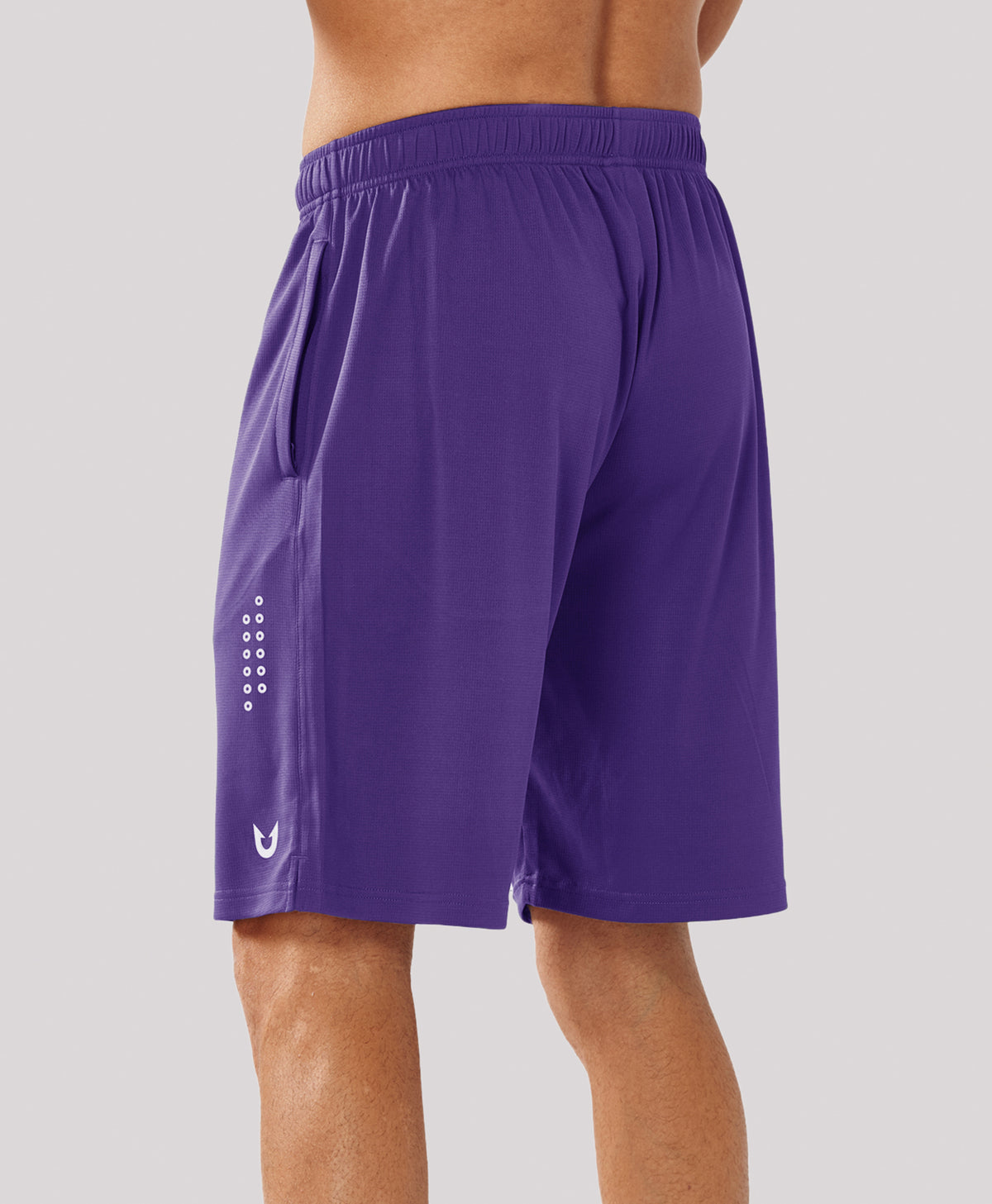 
Men's 10" Breathable Mesh Basketball Athletic Shorts — Purple