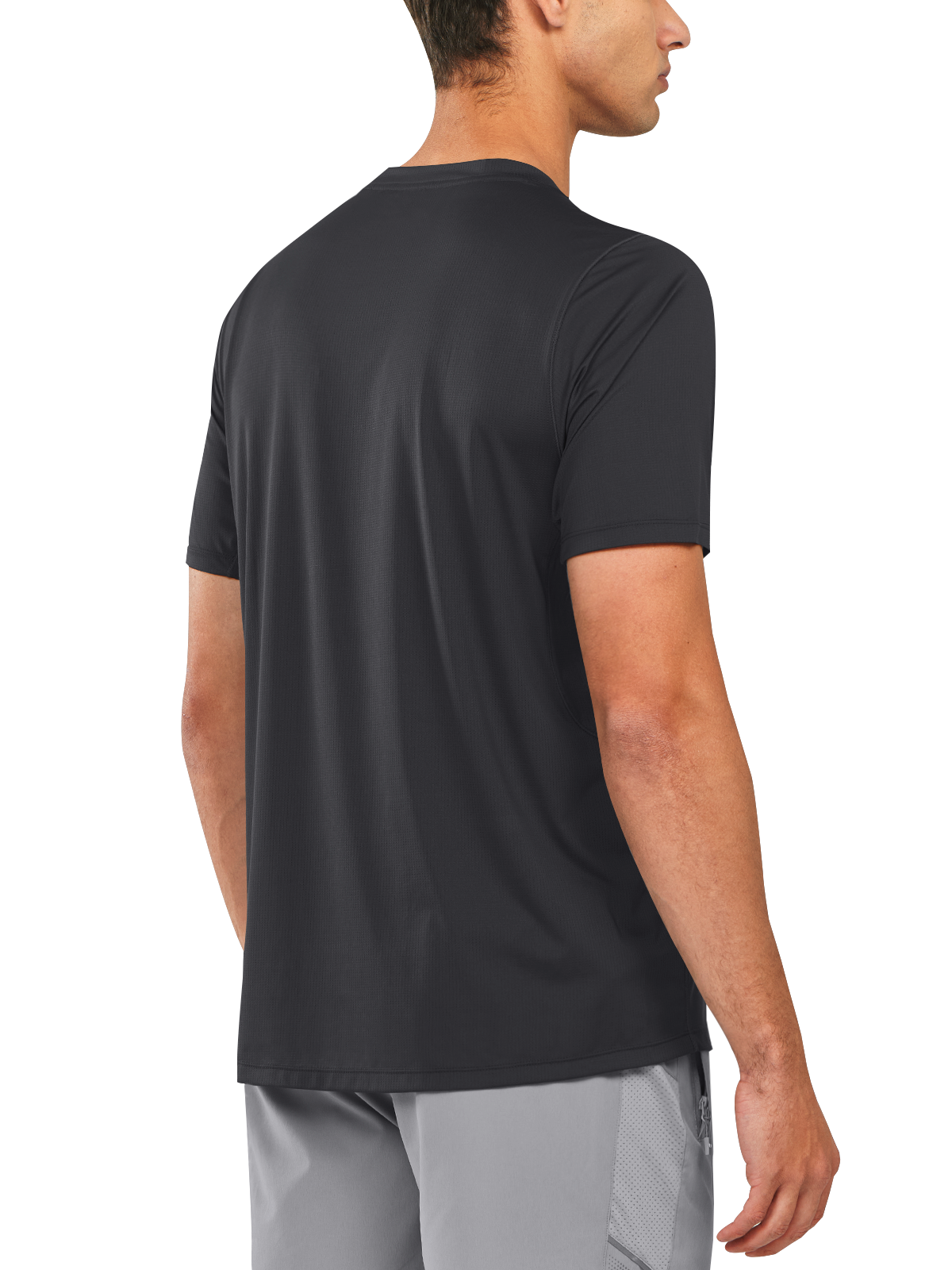 Northyard Men's Black Gym Compression T Shirts Breathable Wicking for Workout Fitness Back