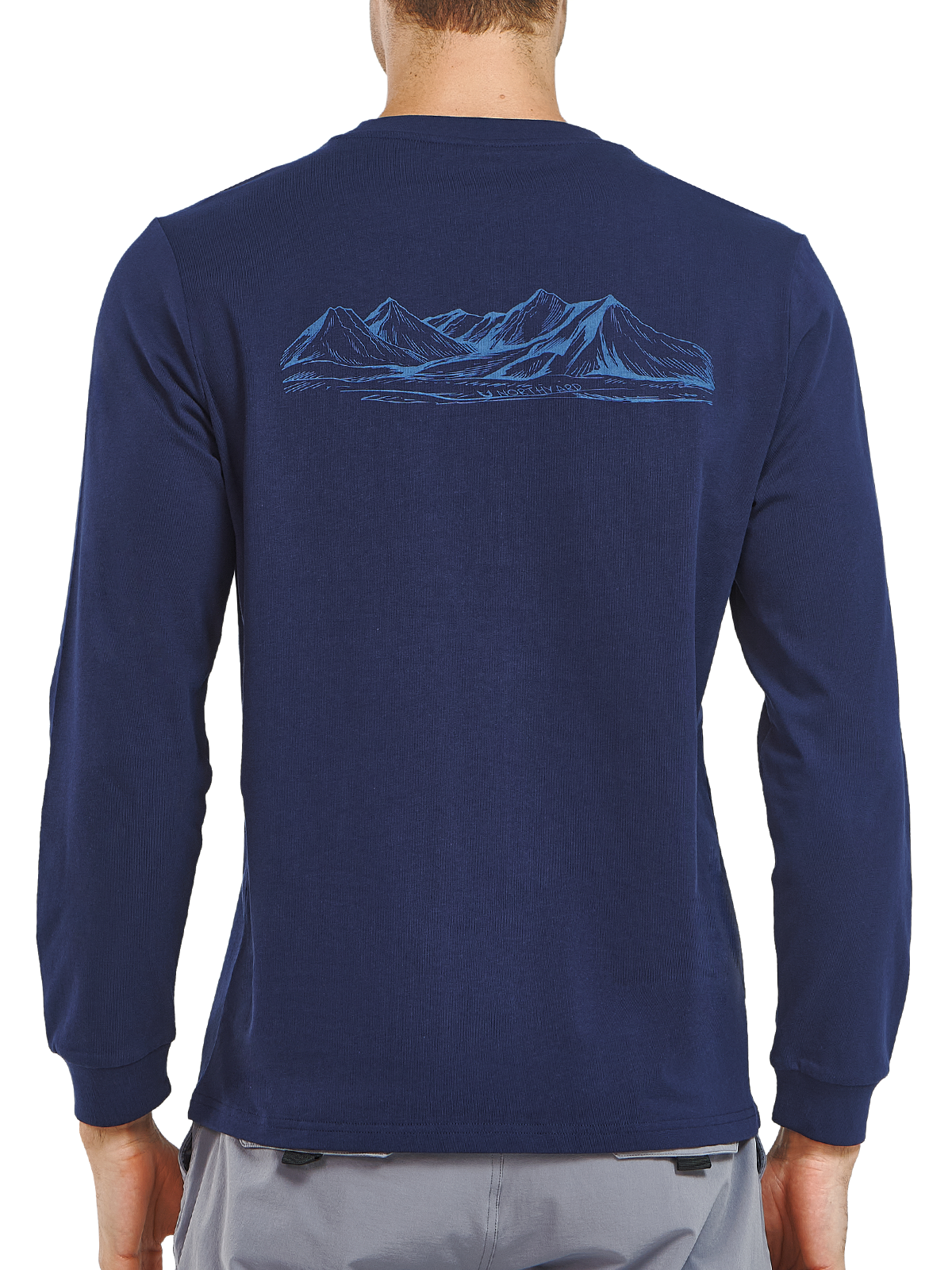 Men's Cotton Long Sleeve T-Shirts Graphic Casual Crew Neck for Work