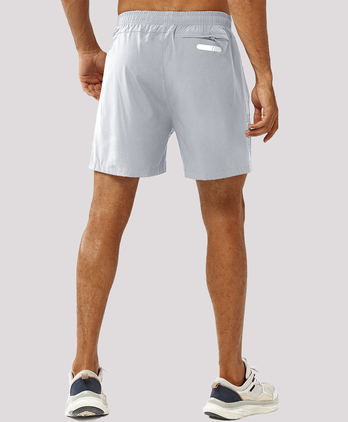 
Men's Moisture Wicking 5-Inch Hiking Shorts & Lightweight Sweat Shorts — Grey