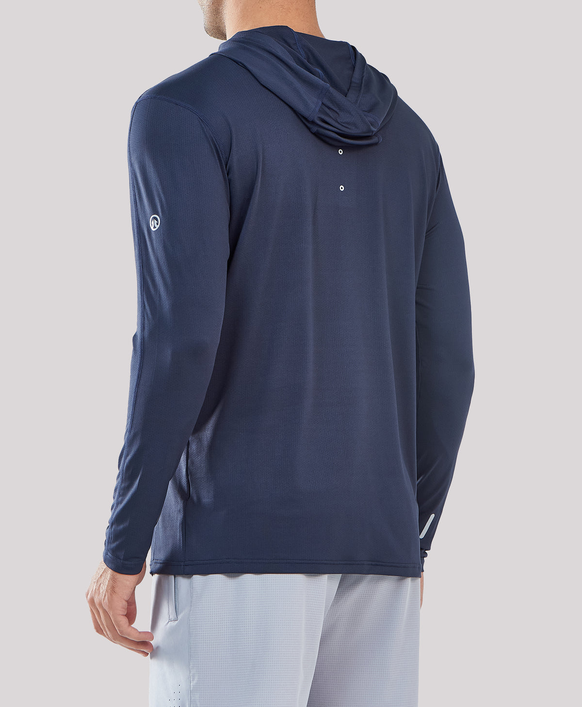 
Men's UPF50+ Rash Guard Hoodie T-Shirts — Dark Grey