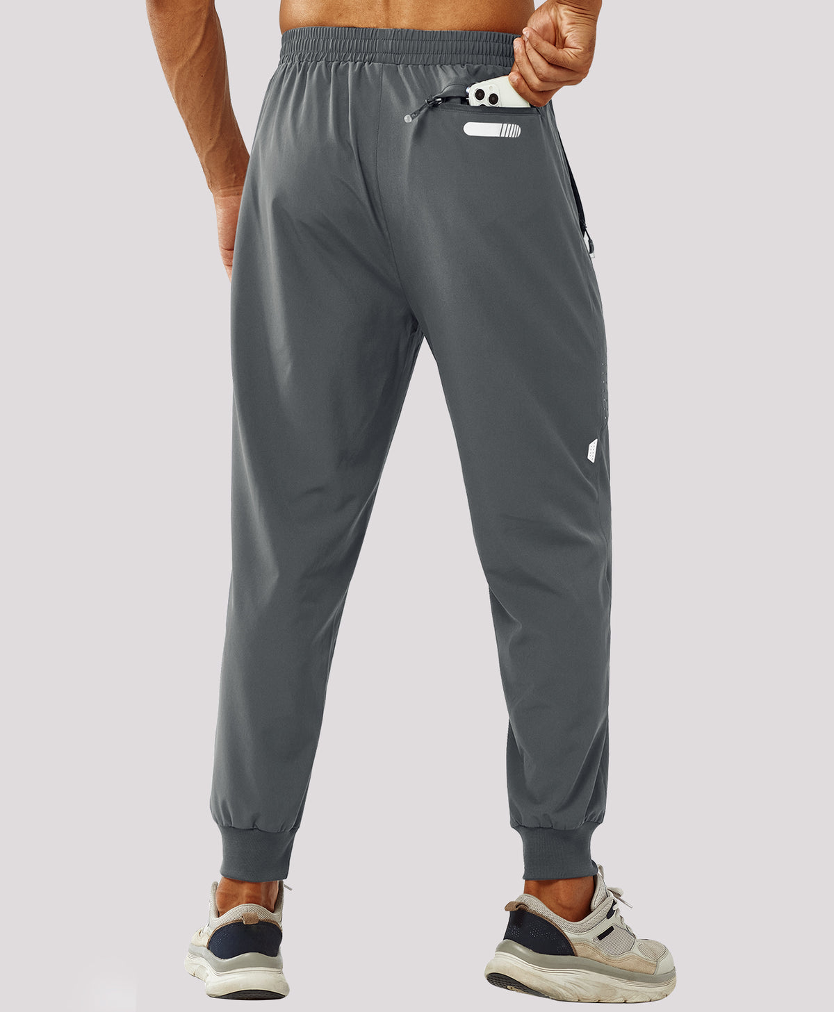 
Men's Lightweight Athletic Joggers Gym Workout Sport Pants for Running — Smoke Grey