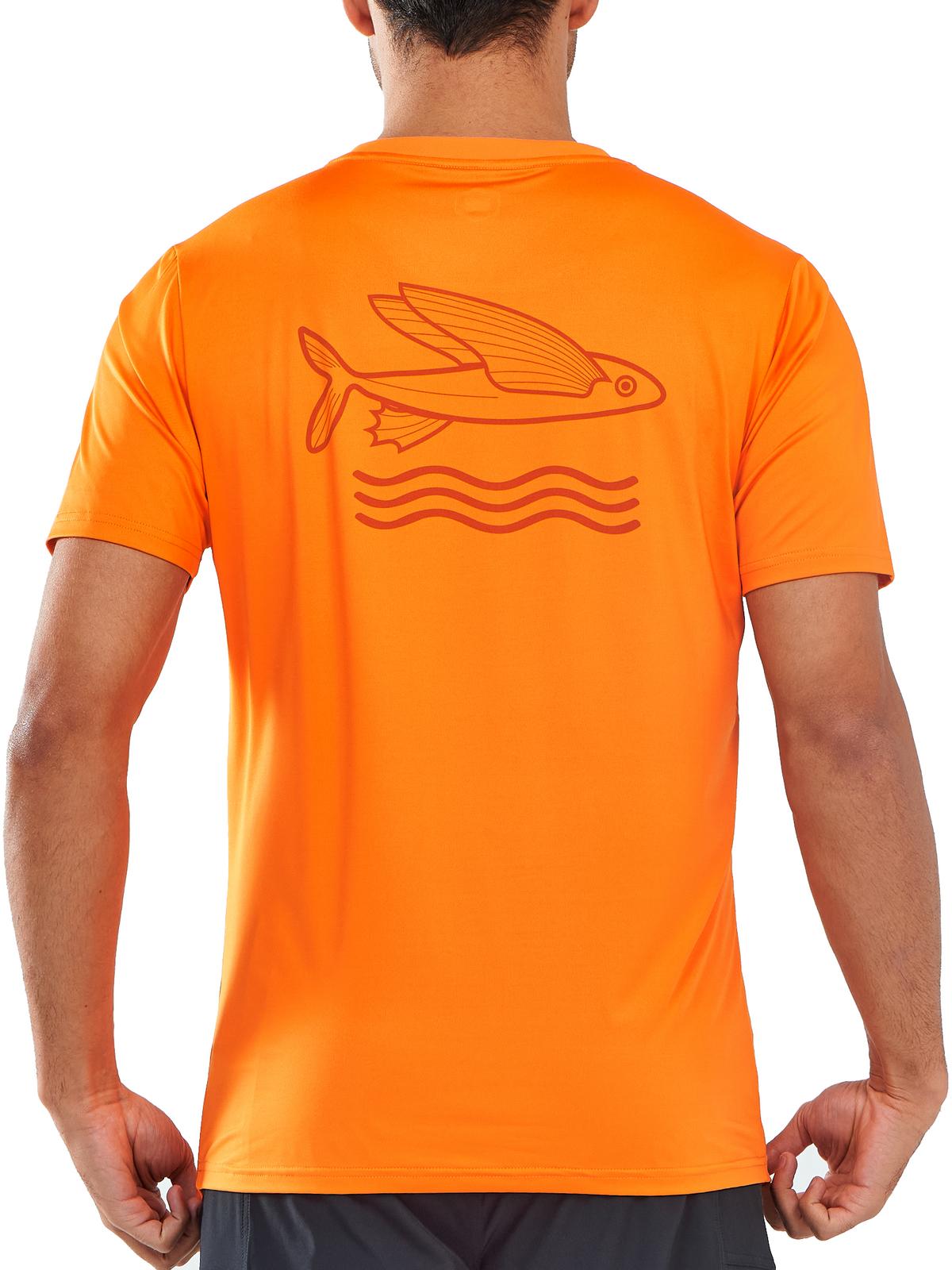 
Men's Short Sleeve Fishing T-Shirts UV Sun Protection Dry fit Swim Gym