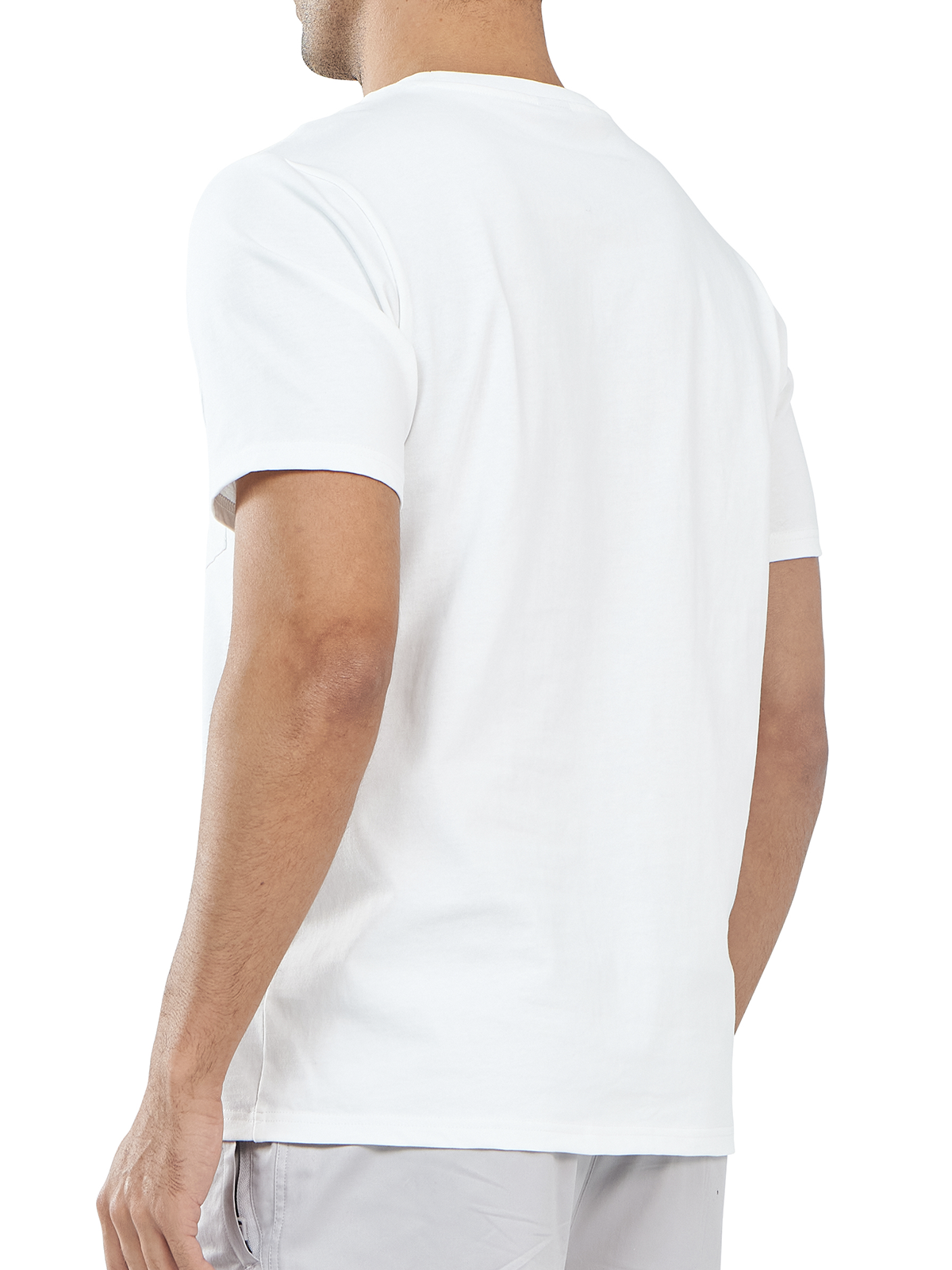 Men's Cotton Crewneck Tee Shirts with Pocket Short Sleeve for Outdoor