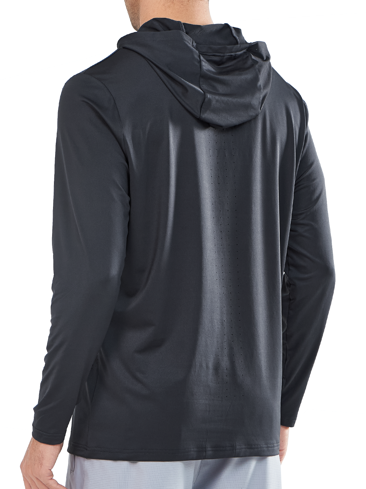 Men's Fishing Hoodie T-Shirt Long Sleeve Sun Protection for Run Hiking