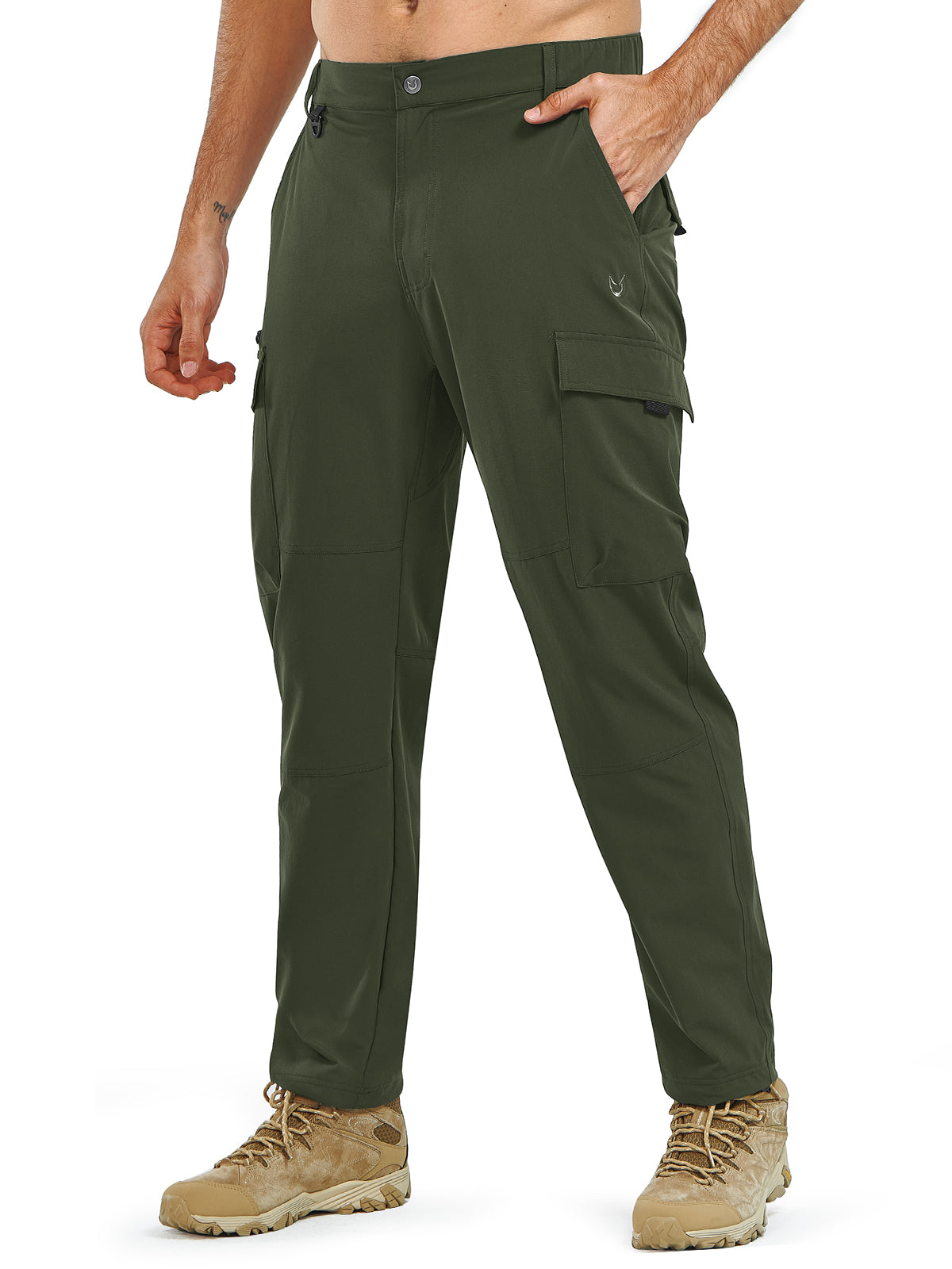 Men's Cargo Hiking Pants Lightweight with Multi Pockets for Outdoor