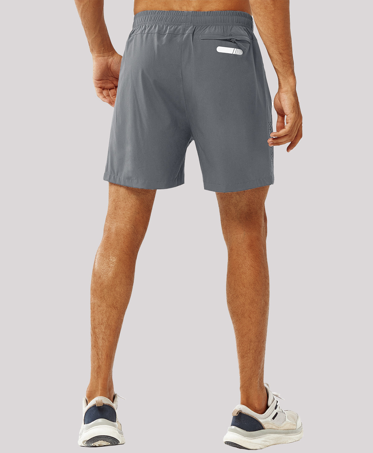
Men's Moisture Wicking 5-Inch Hiking Shorts & Lightweight Sweat Shorts — Smoke Grey