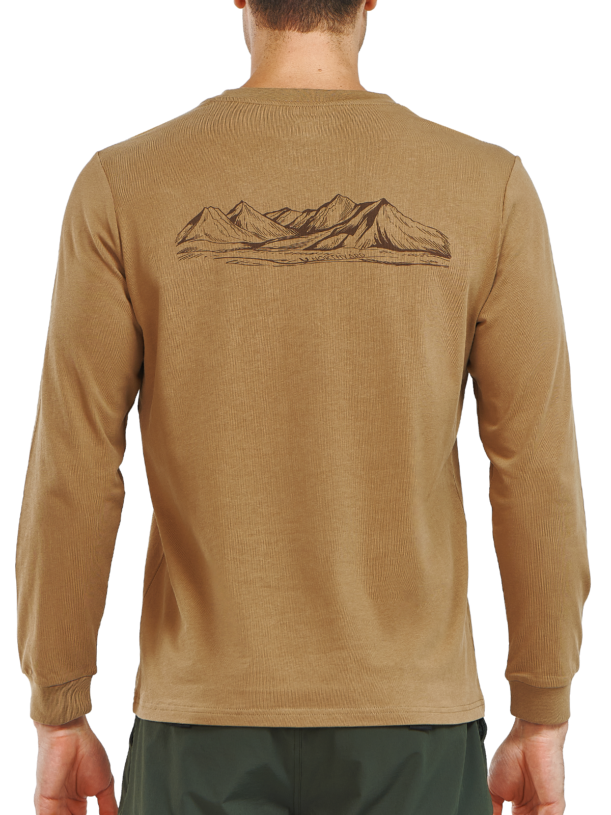 Men's Cotton Long Sleeve T-Shirts Graphic Casual Crew Neck for Work