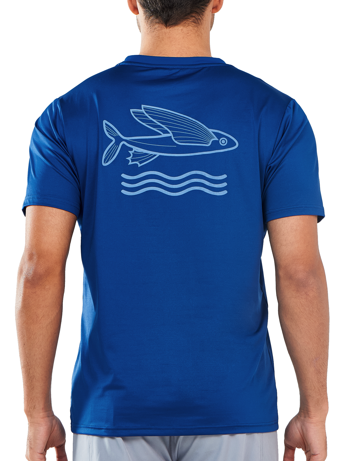 
Men's Short Sleeve Fishing T-Shirts UV Sun Protection Dry fit Swim Gym