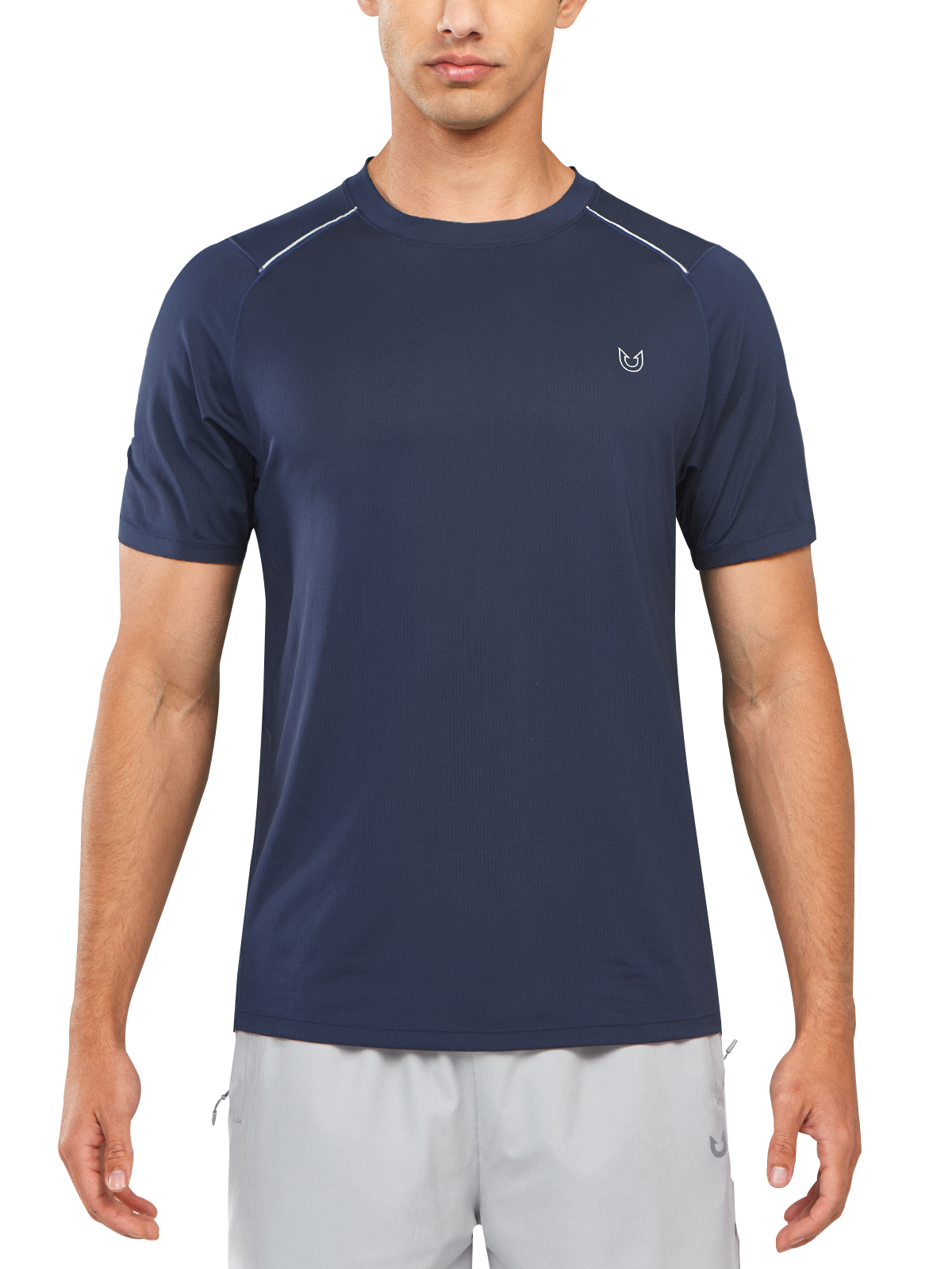 Northyard Men's Navy Gym Compression T Shirts Breathable Wicking for Workout Fitness