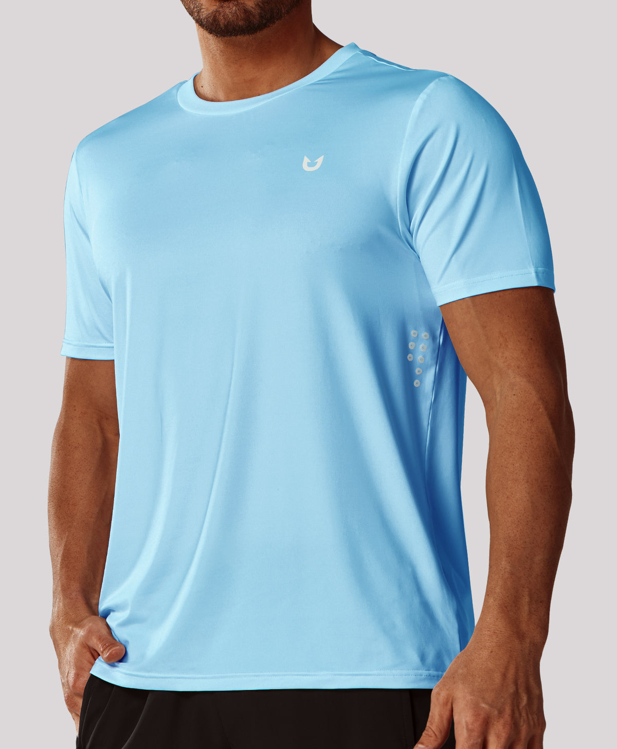 
Men's Performance Workout Short Sleeve T-Shirts — Sky Blue