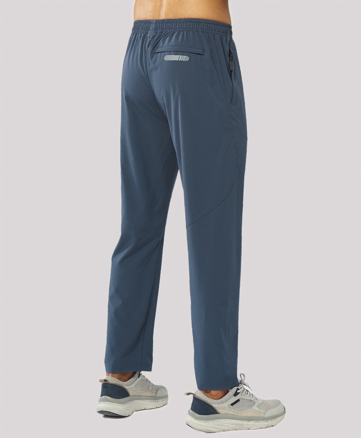 
Men's Lightweight Running Pants with Zipper Pockets — Cool Grey