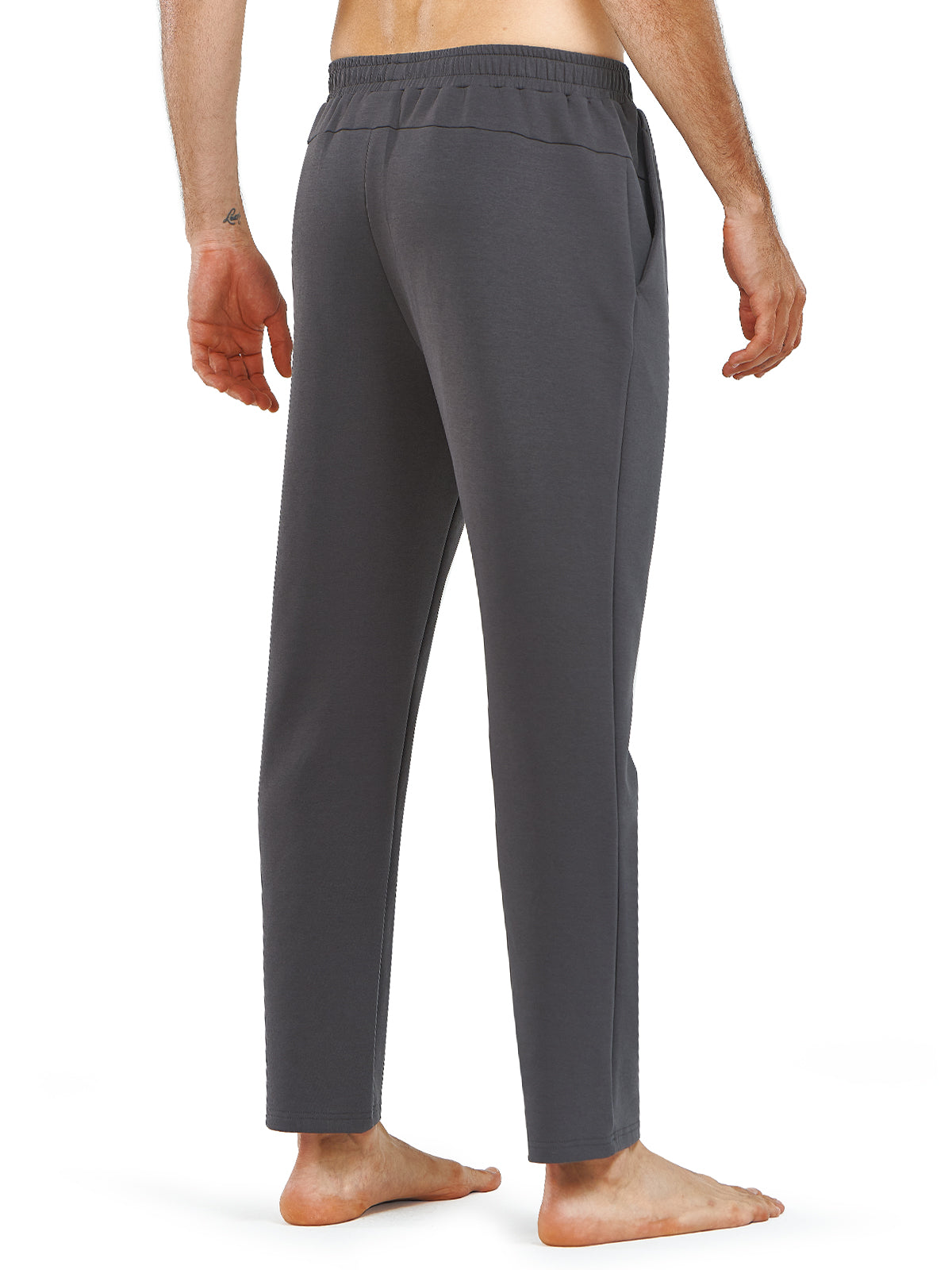 Men's Cotton Yoga Sweatpants Casual Athletic Straight Leg with Pockets