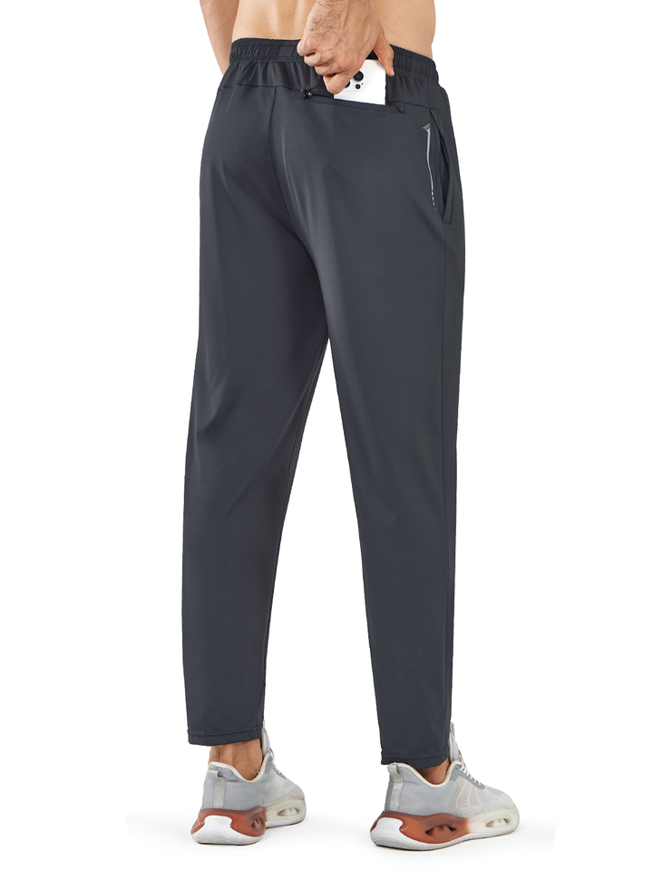 Northyard Men's Dark Grey Athletic Work Pants Lightweight Track Joggers for Gym Running Pocket