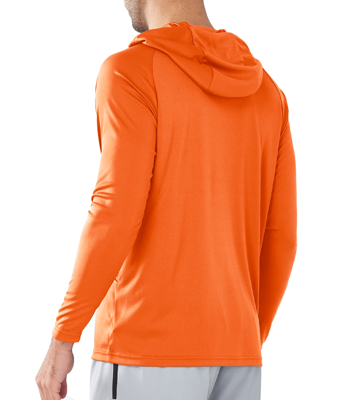 Men's Fishing Sun Hoodie T Shirt Lightweight Long Sleeve for Workout