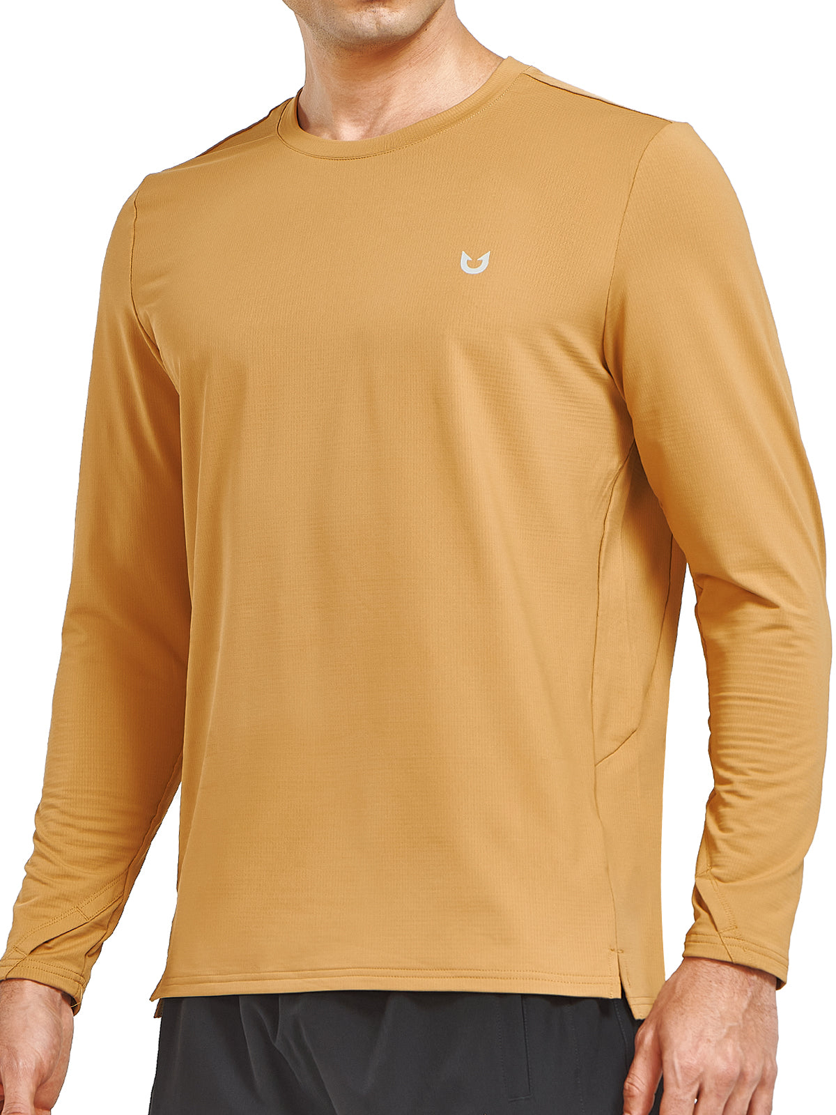 Men's Workout Thermal T-Shirts Fleece Long Sleeve Crewneck for Running