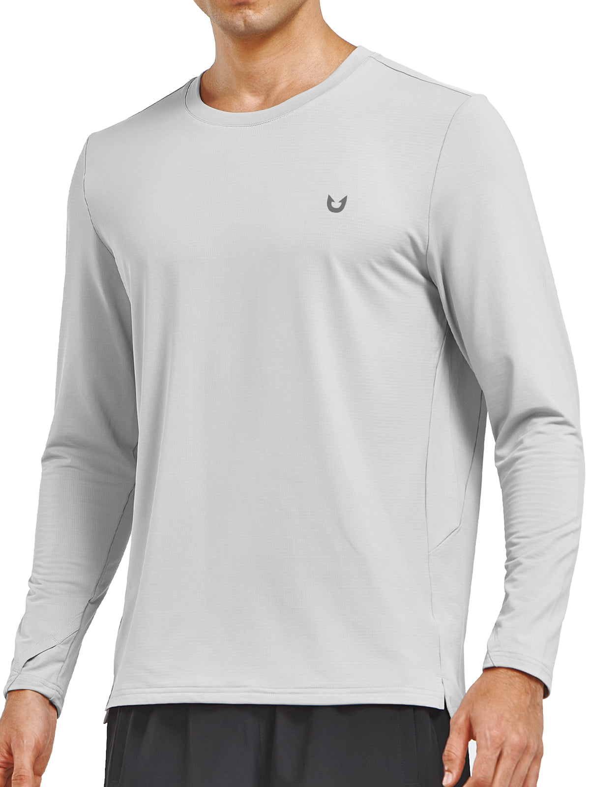 Men's Workout Thermal T-Shirts Fleece Long Sleeve Crewneck for Running
