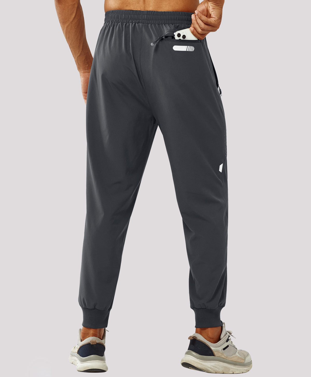 
Men's Lightweight Athletic Joggers Gym Workout Sport Pants for Running — Dark Grey