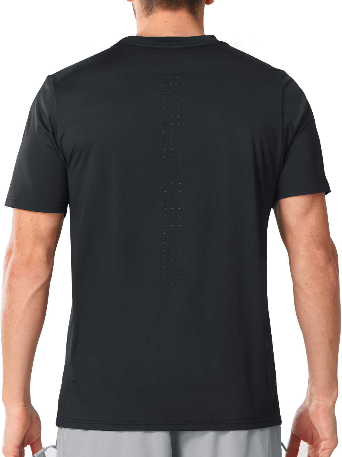 Black Breathable 2.0 Running Top - Full Back View
