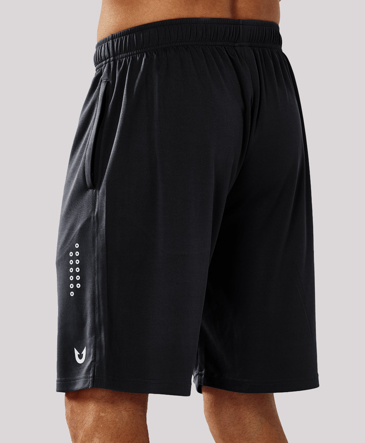 Northyard Men's 10" Breathable Mesh Basketball Athletic Shorts Quick-Dry Workout Shorts with Zipper Pockets
#color_black