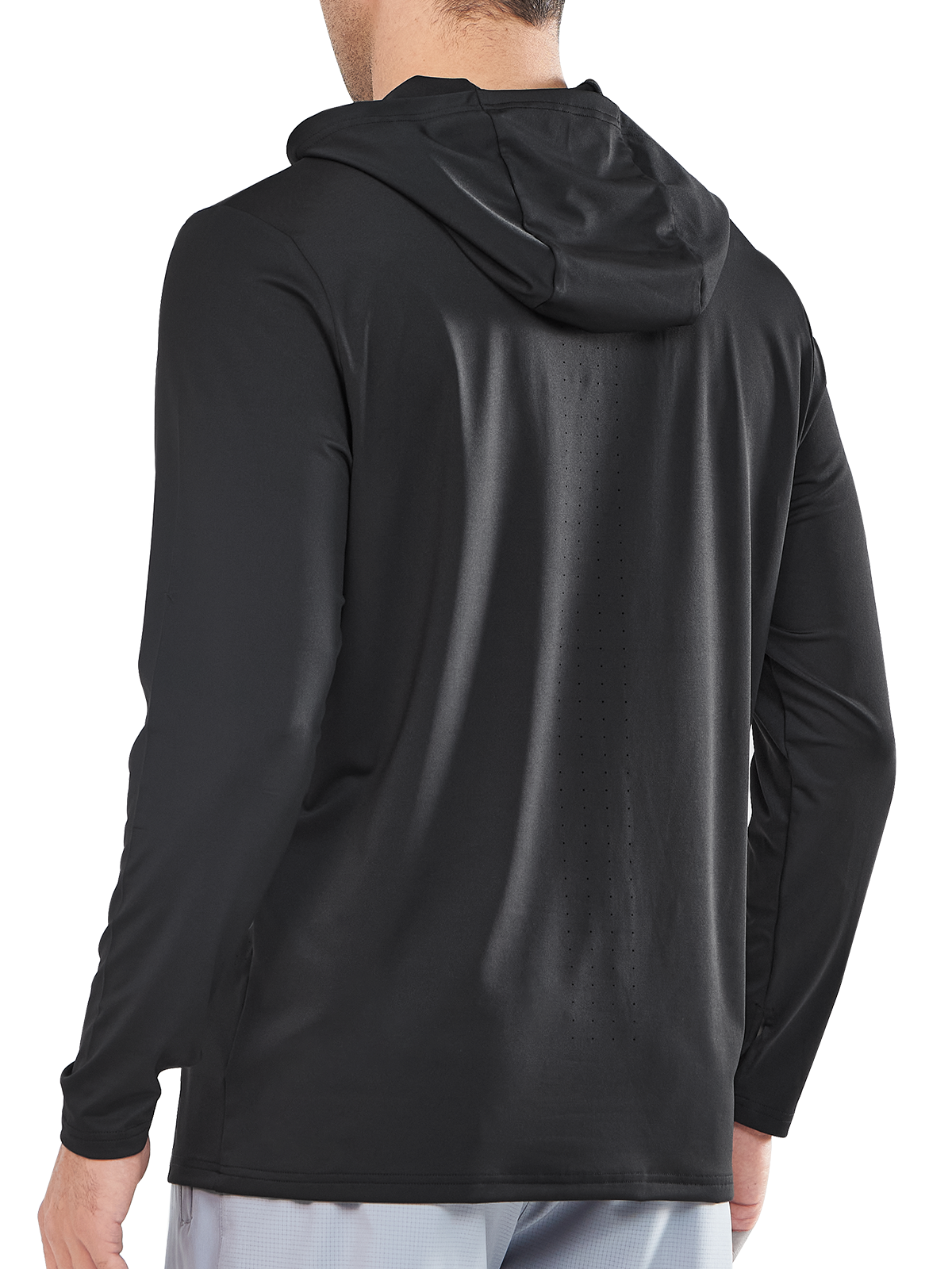 Men's Fishing Hoodie T-Shirt Long Sleeve Sun Protection for Run Hiking