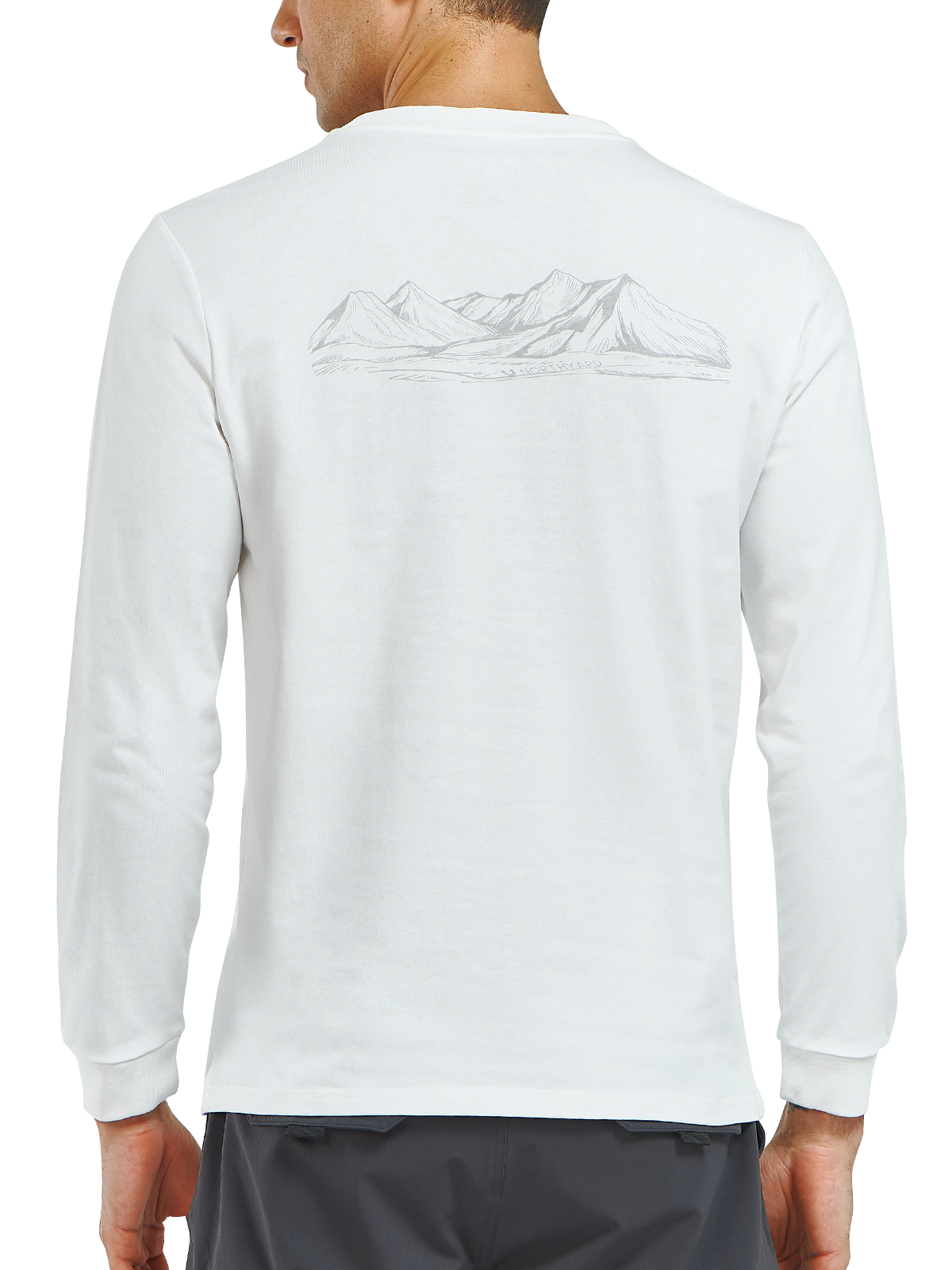 Men's Cotton Long Sleeve T-Shirts Graphic Casual Crew Neck for Work