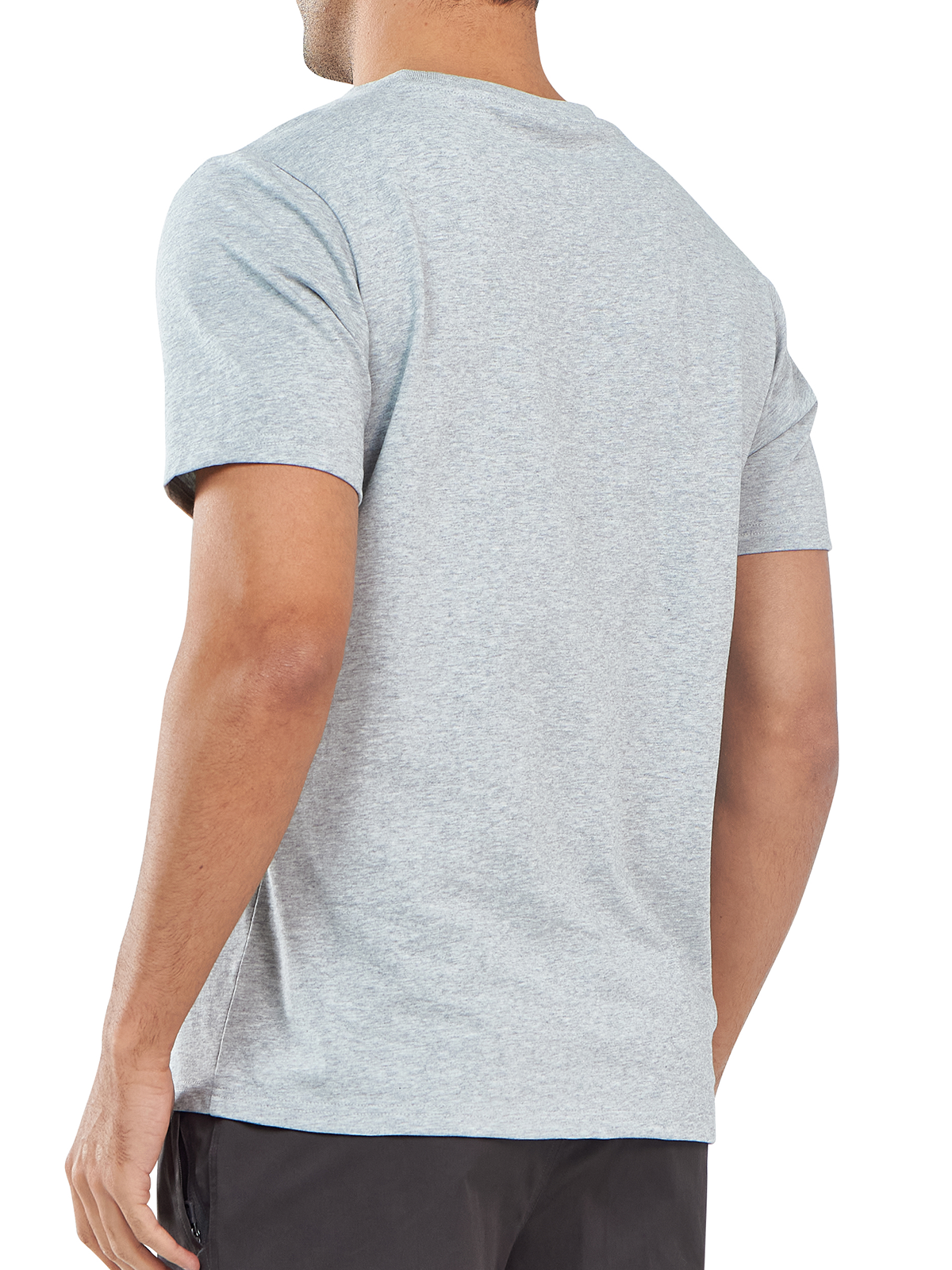 Men's Cotton Crewneck Tee Shirts with Pocket Short Sleeve for Outdoor