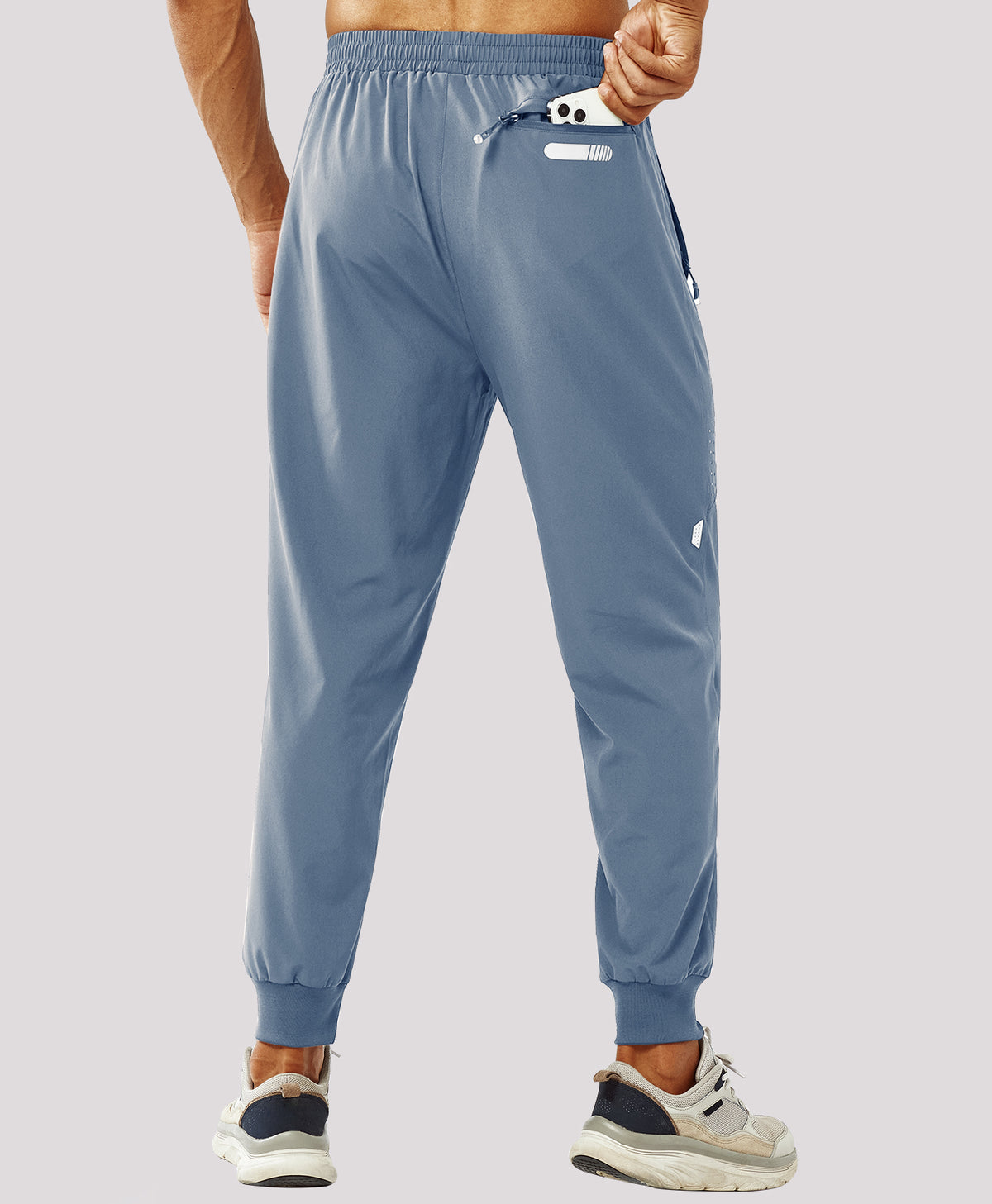 
Men's Lightweight Athletic Joggers Gym Workout Sport Pants for Running — Blue Bell
