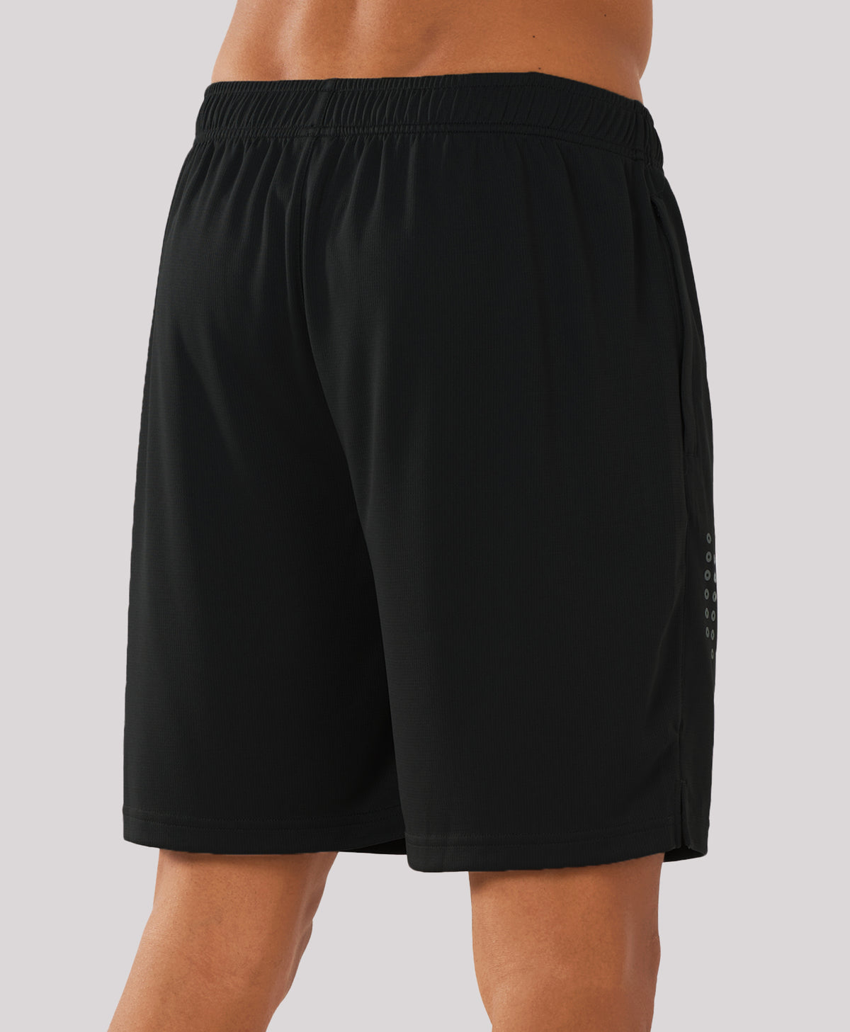 
Men's 7-inch Mesh Tennis Sweat Shorts with Pockets Elasticated Waist — black