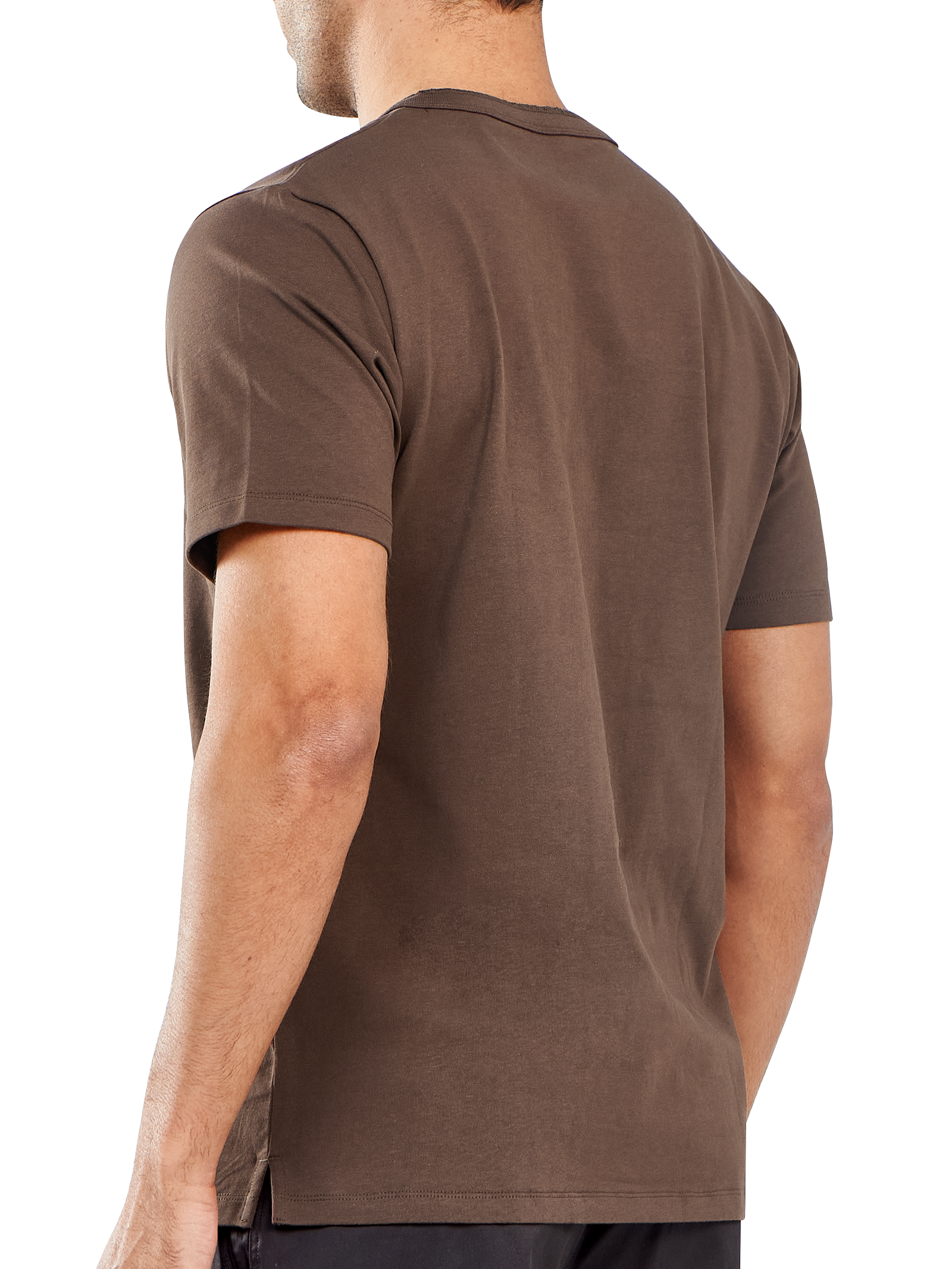 Men's Casual Henley T Shirts Cotton Crewneck Short Sleeve with Button