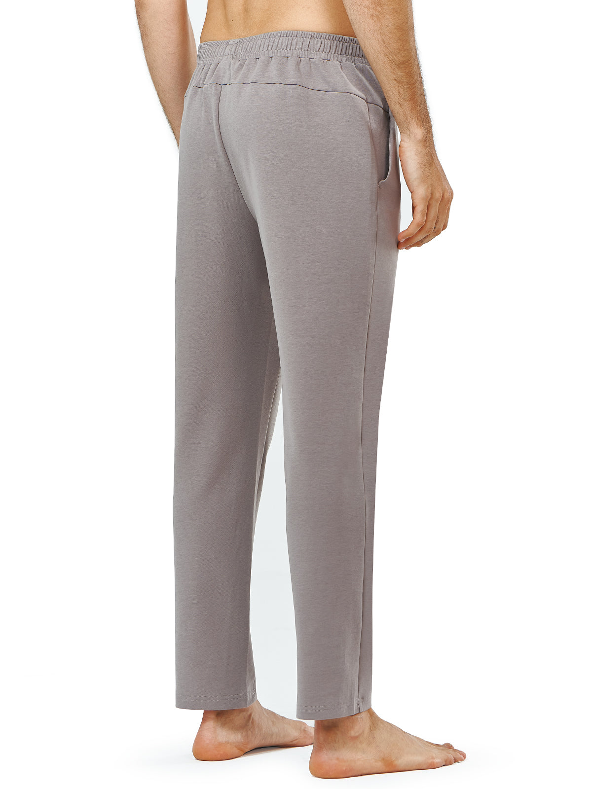 Men's Cotton Yoga Sweatpants Casual Athletic Straight Leg with Pockets