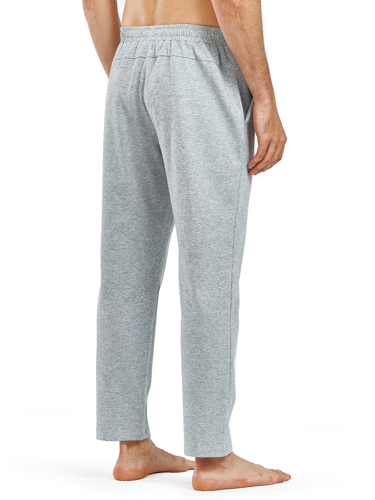 Men's Cotton Yoga Sweatpants Casual Athletic Straight Leg with Pockets