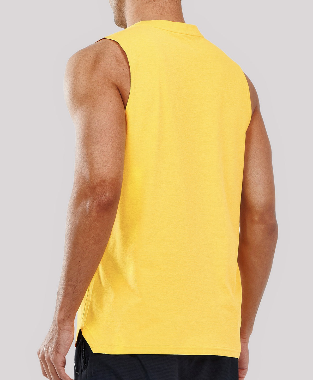
Men's Muscle Workout Tank Top Performance Quick Dry Sleeveless Shirts — Gold