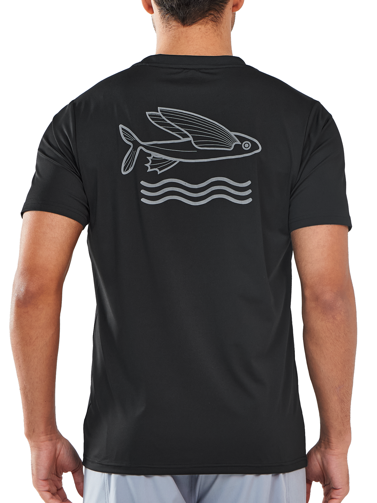 
Men's Short Sleeve Fishing T-Shirts UV Sun Protection Dry fit Swim Gym