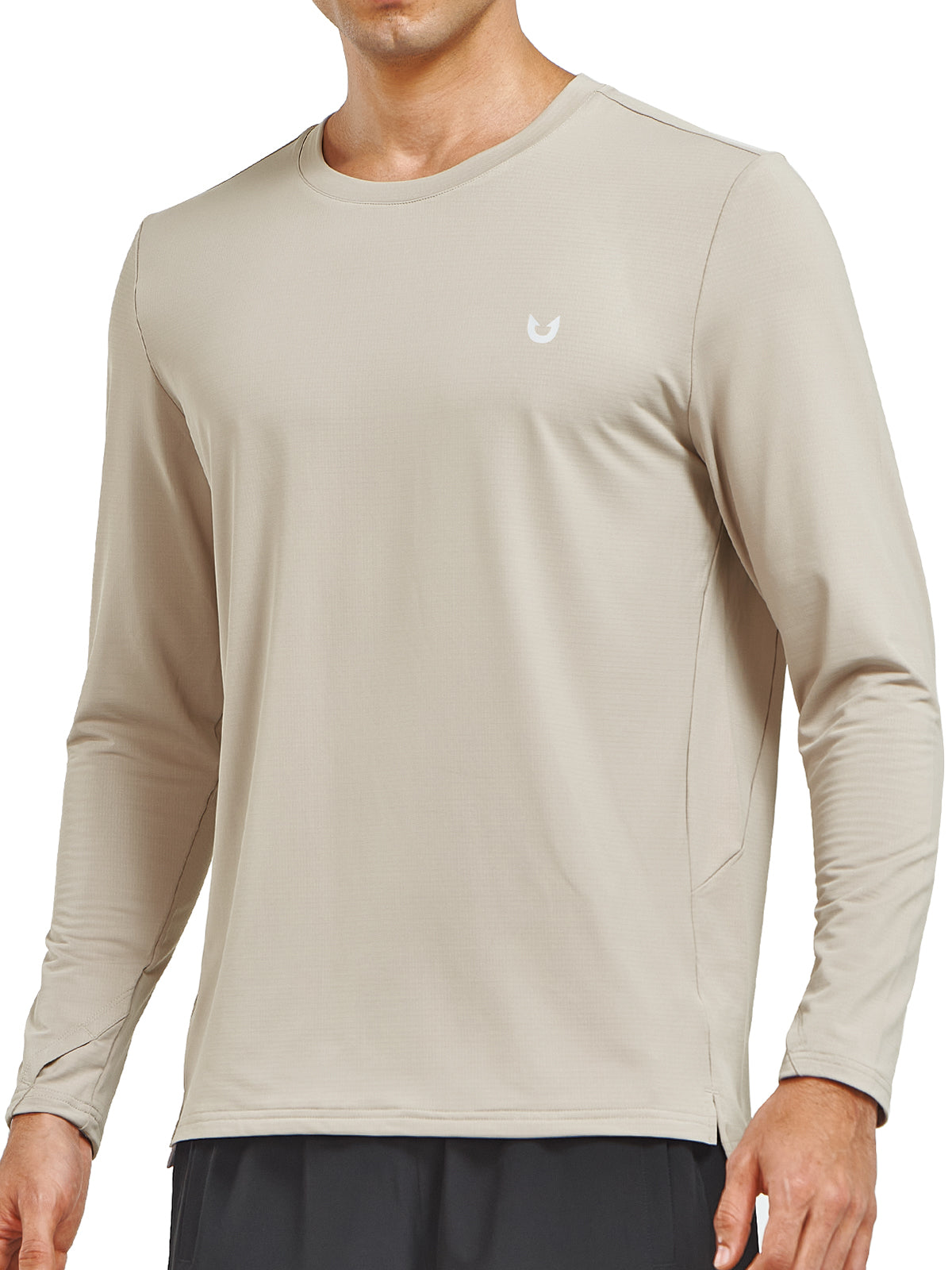Men's Workout Thermal T-Shirts Fleece Long Sleeve Crewneck for Running