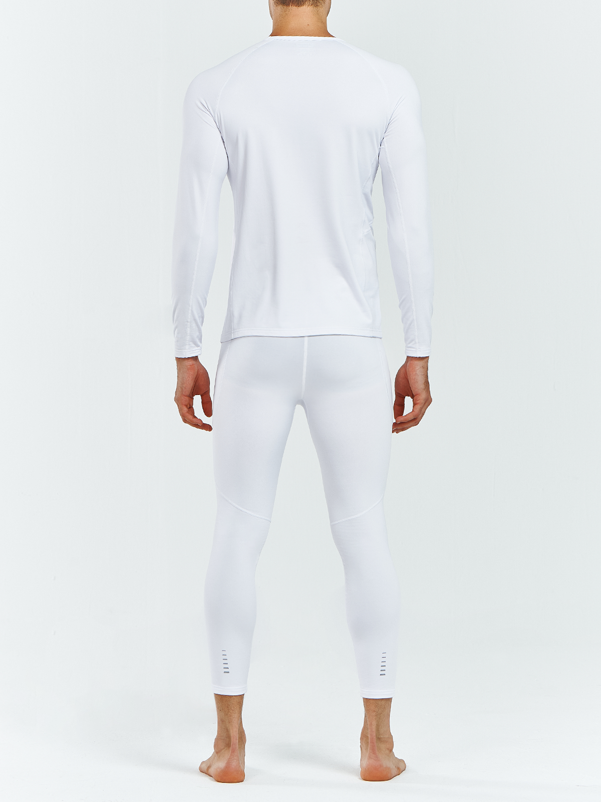 Men's Thermal Underwear Set Long Johns Fleece Shirts with Pockets