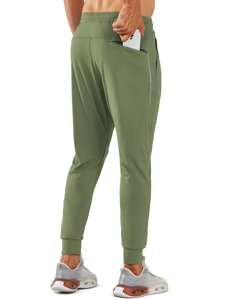 Northyard Men's Lodenfrost Workout Sweatpants Joggers with Zip Pockets Tapered For Running Back